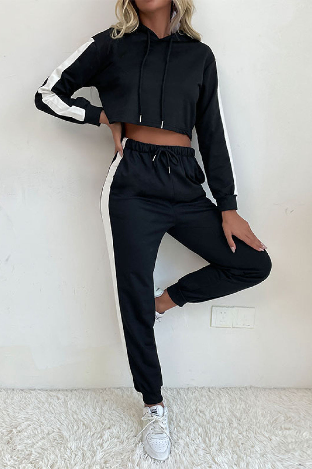 Ridiculously Cute Cropped Hoodie and Jogger Set Shop Shea Rock