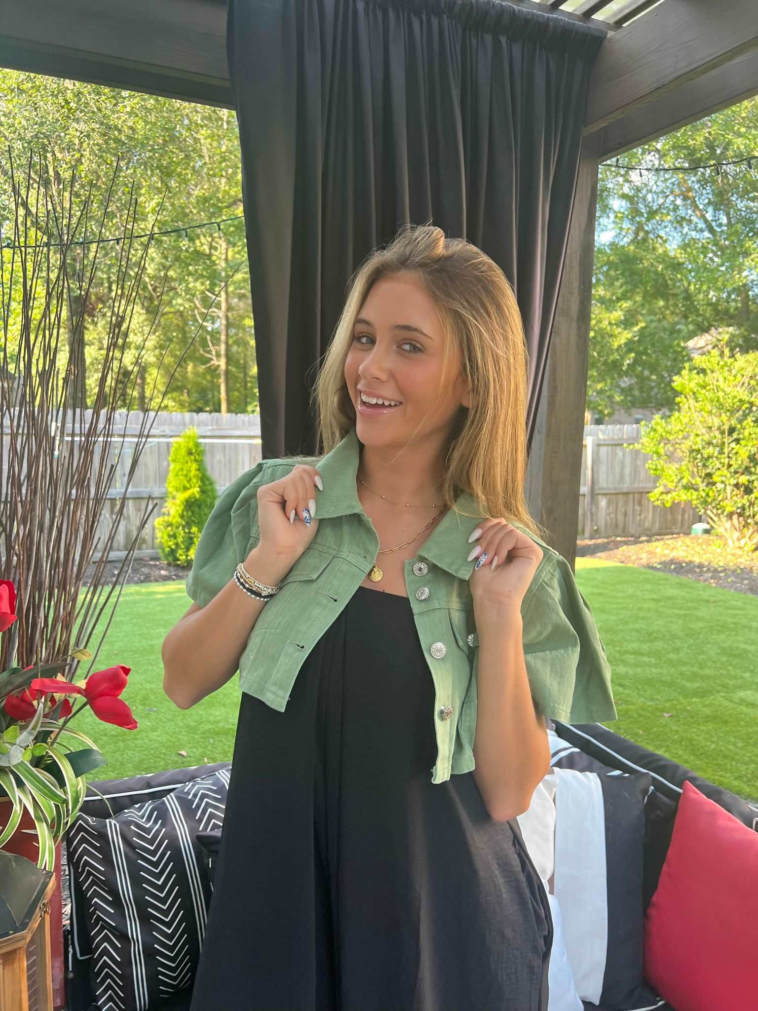 Back in My Vibe Jean Cropped Jacket - Shop Shea Rock