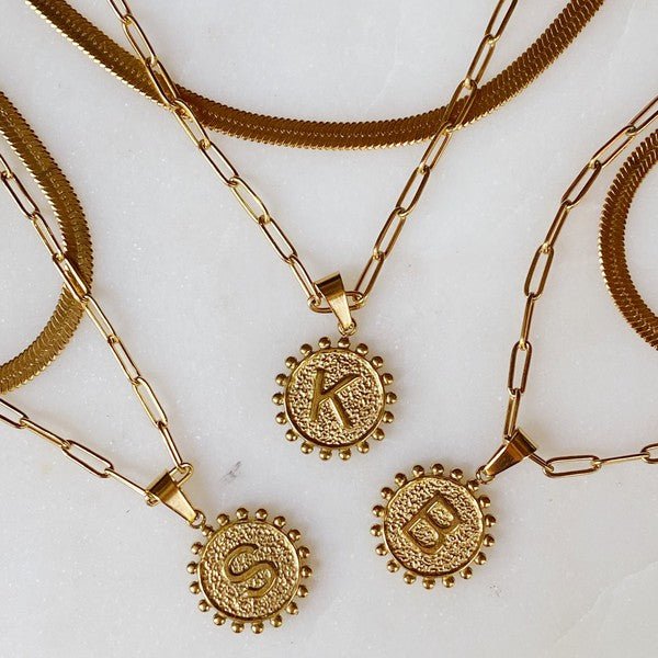 Double Chain Initial Necklace - Shop Shea Rock