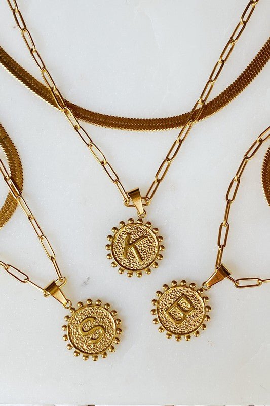 Double Chain Initial Necklace - Shop Shea Rock