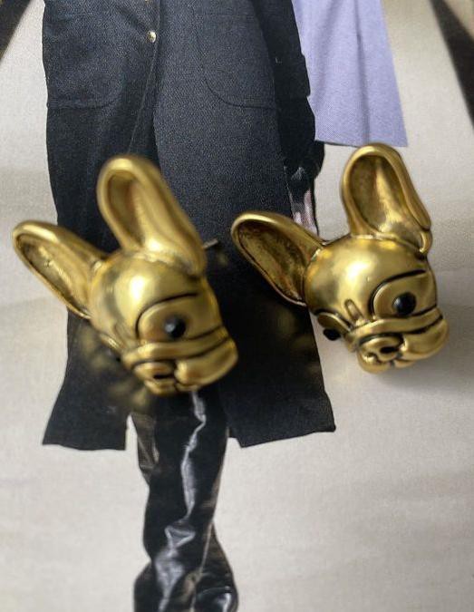 Yesteryear Golden Pup Earrings