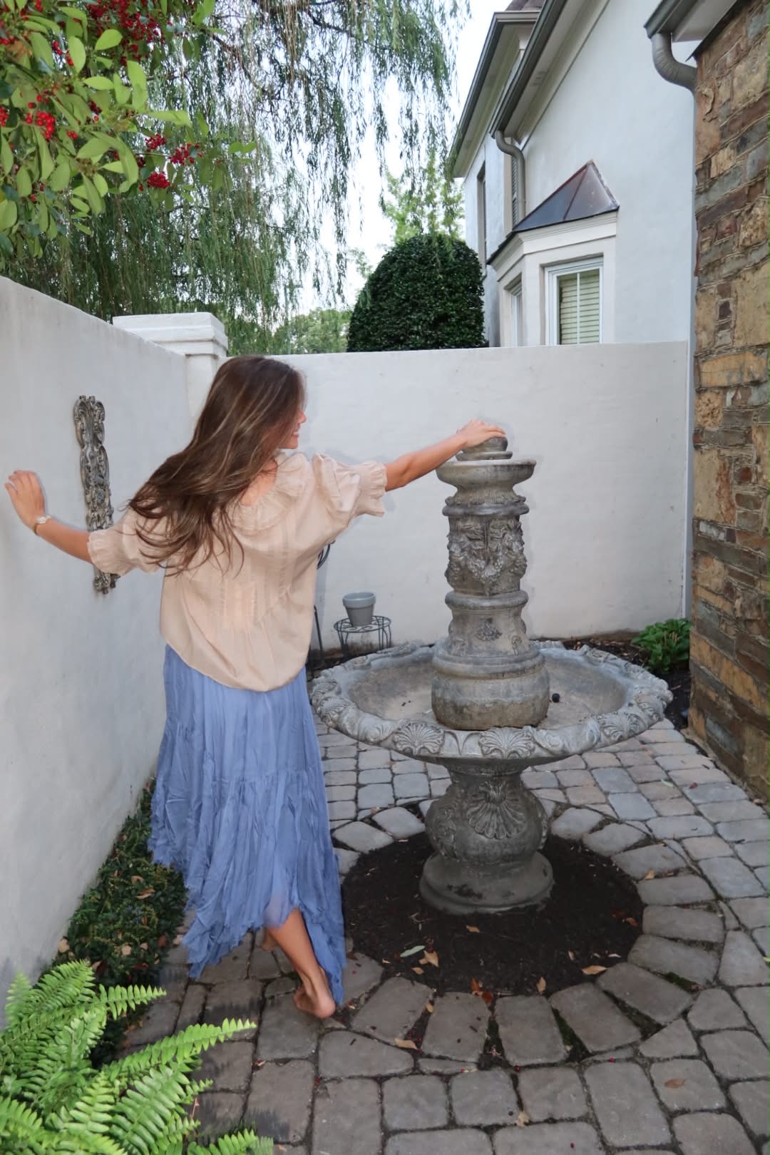Shai Skirt in Blue by Strawberry Paris