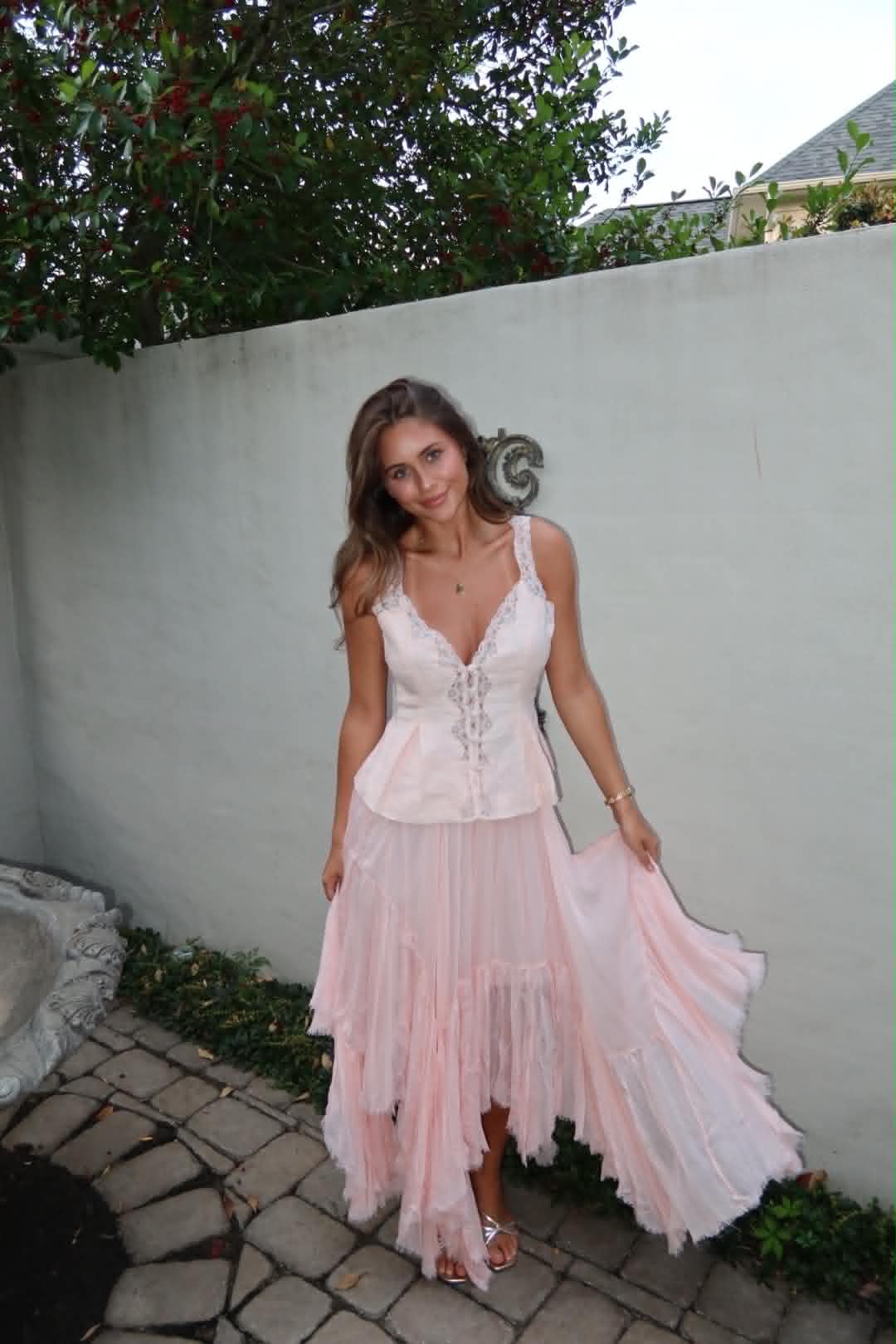Shai Skirt in Pink by Strawberry Paris