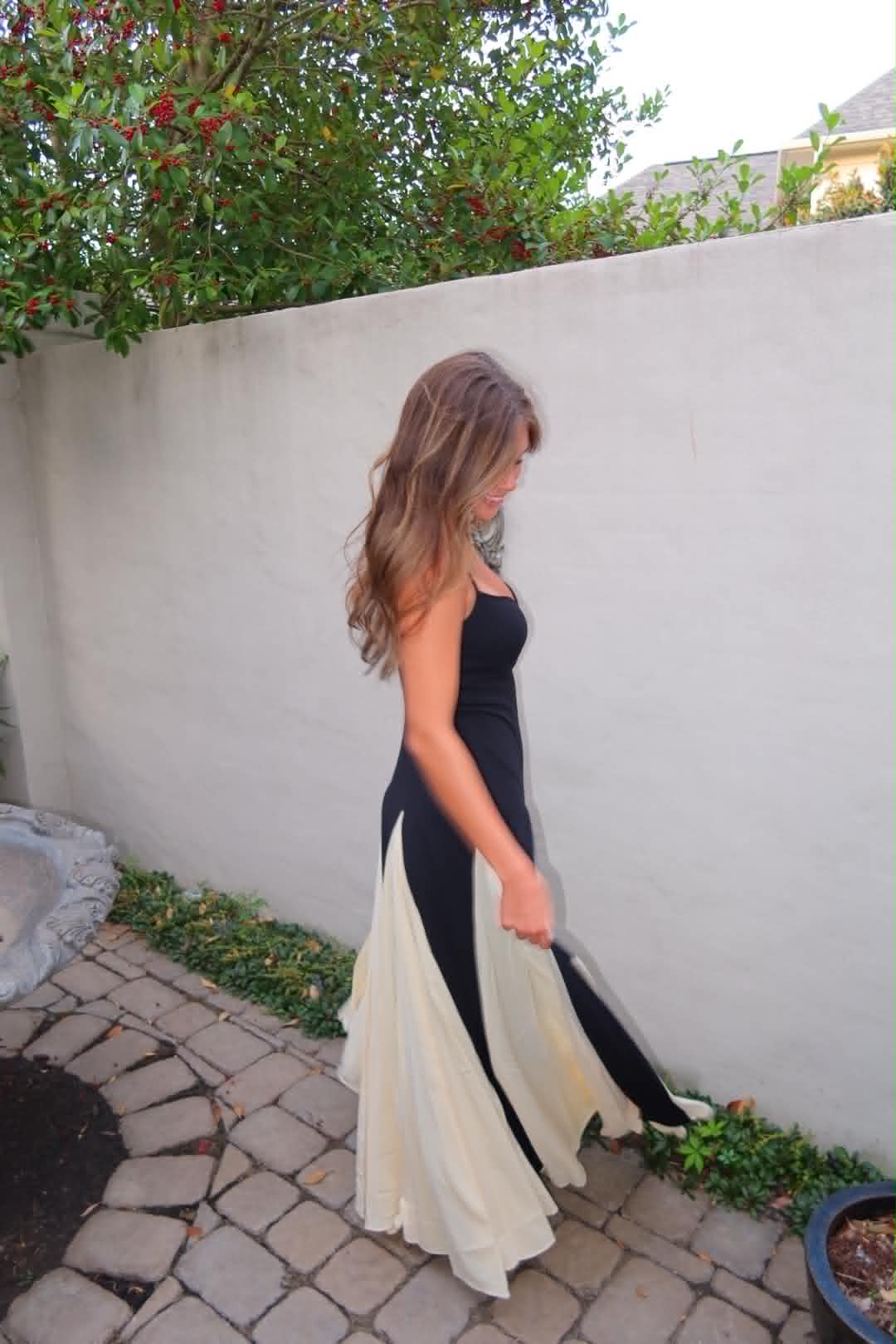 Monaco Dress In Black and Cream by Strawberry Paris
