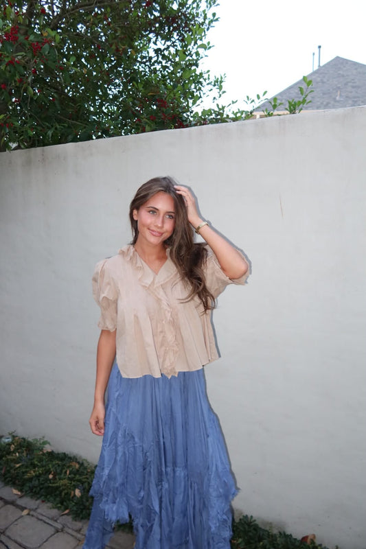 Shai Skirt in Blue by Strawberry Paris