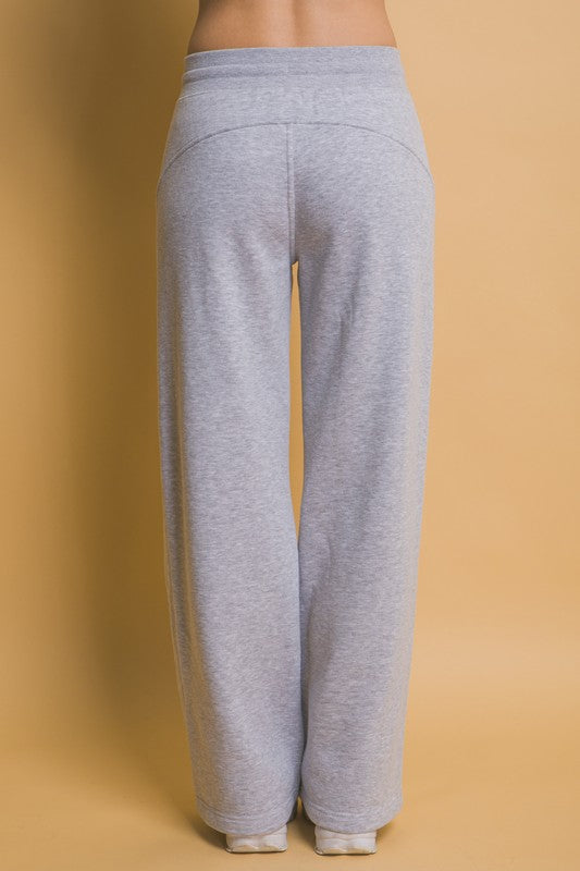 Gray Carsini Wide Leg Sweatpants