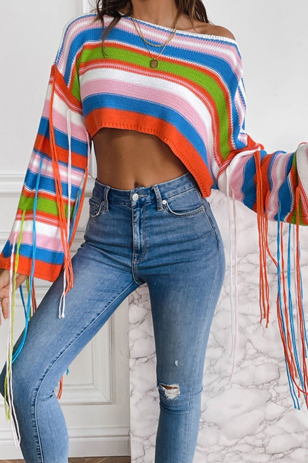 Those Summer Nights Fringe Top