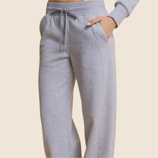 Gray Carsini Wide Leg Sweatpants