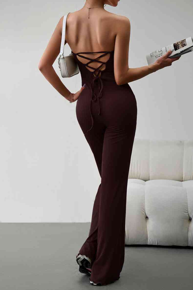 Shea Rock Lace Up Jumpsuit