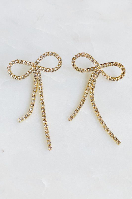 Adorable Shine Bow Earrings - Shop Shea Rock