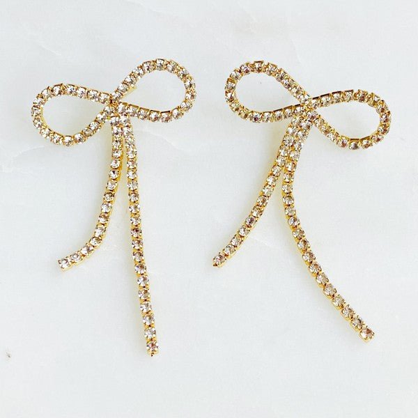 Adorable Shine Bow Earrings - Shop Shea Rock