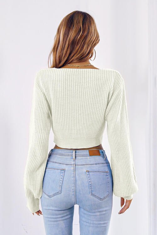 Alice Bow Cropped Sweater - Shop Shea Rock