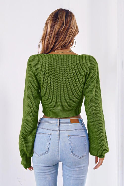 Alice Bow Cropped Sweater - Shop Shea Rock