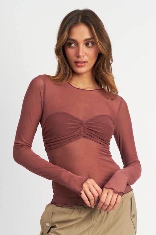 Asha Full Sheer Top - Shop Shea Rock