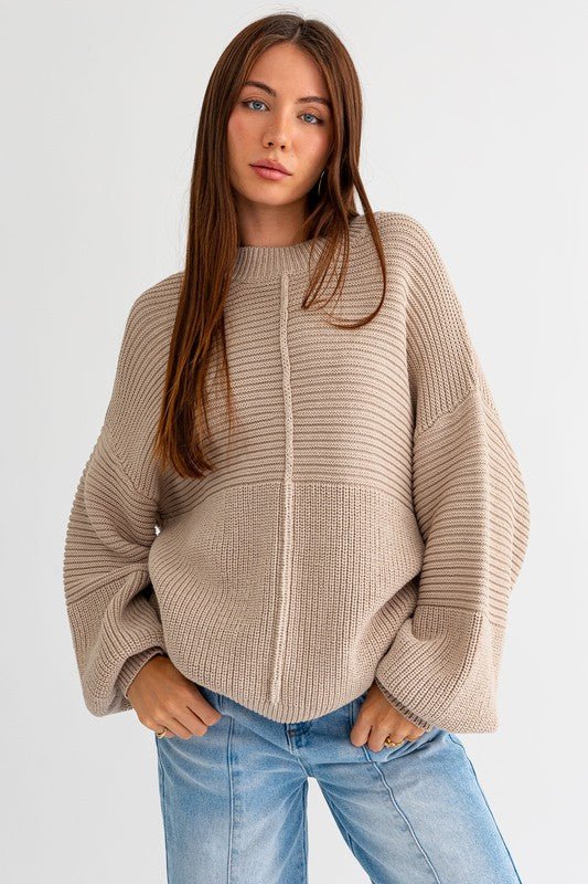 Clarence House Ribbed Knitted Sweater - Shop Shea Rock