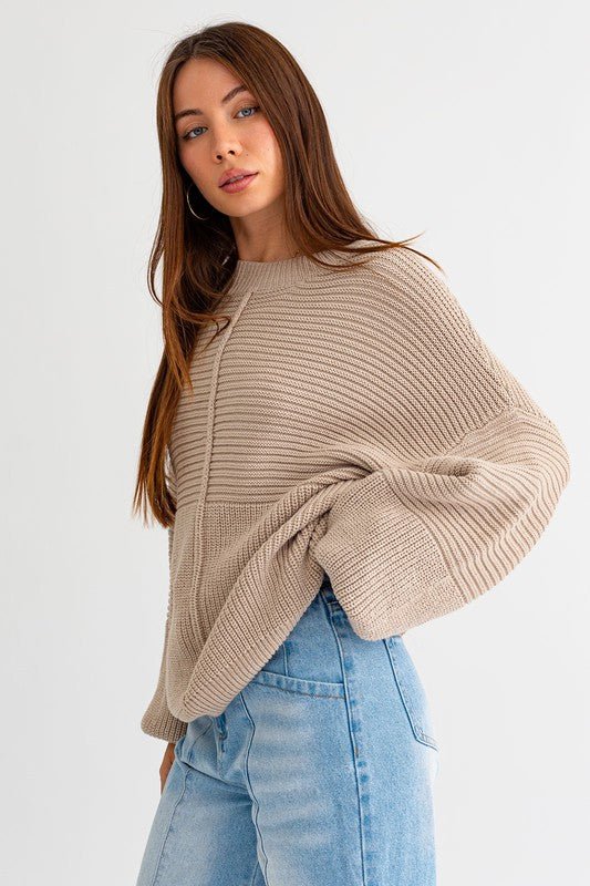 Clarence House Ribbed Knitted Sweater - Shop Shea Rock