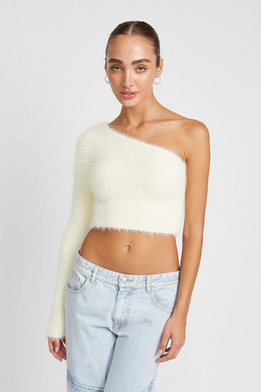 Cloud One Shoulder Sweater - Shop Shea Rock