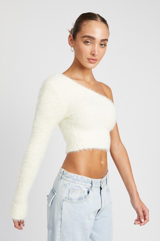 Cloud One Shoulder Sweater - Shop Shea Rock