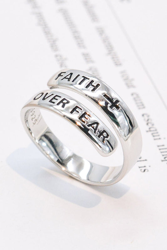 Faith Over Fear Bypass Ring - Shop Shea Rock