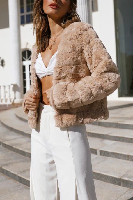 Farrah Faux Fur Cop Jacket