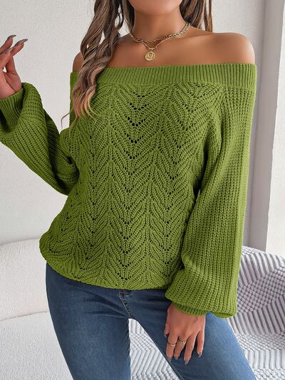 Holly Off the Shoulder Sweater - Shop Shea Rock