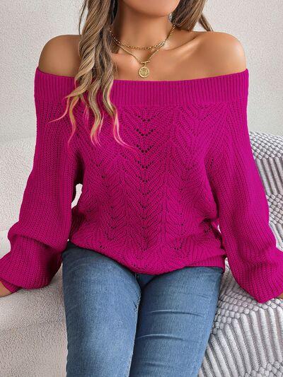 Holly Off the Shoulder Sweater - Shop Shea Rock