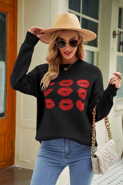 Lips are Sealed Sweater