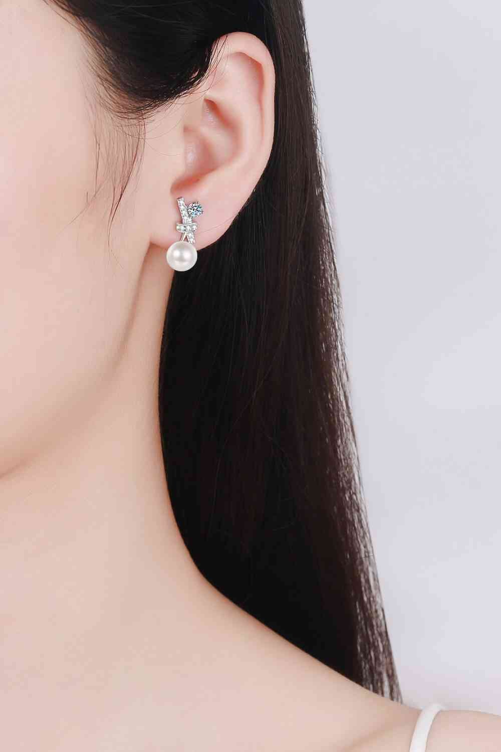 Mini Pearl Bow Earrings
