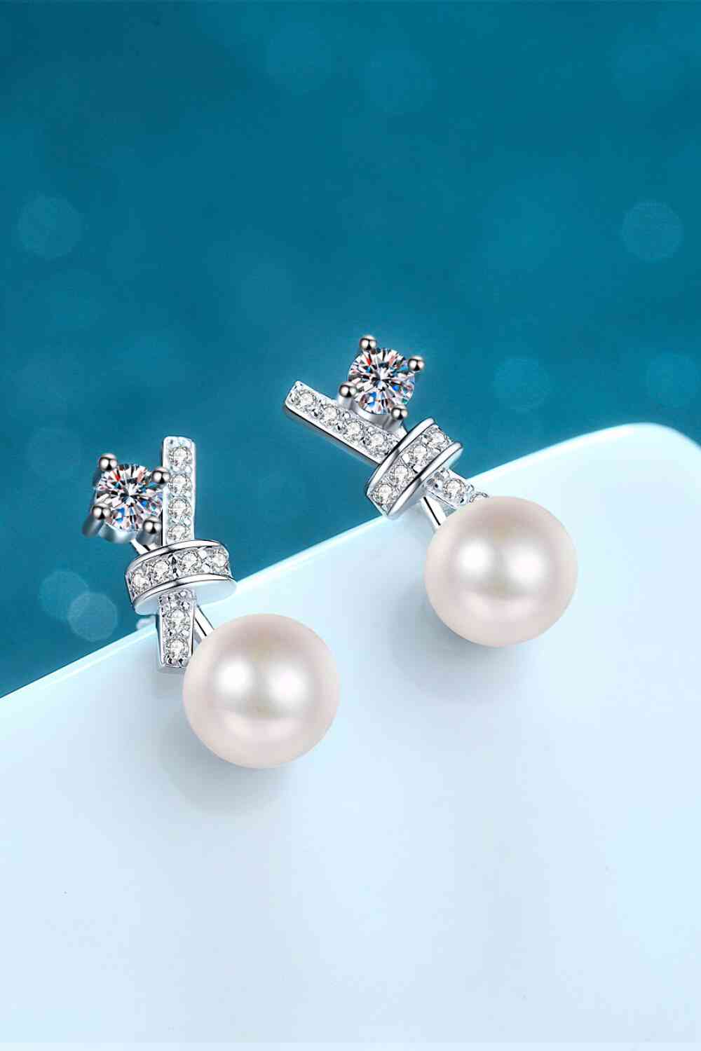 Mini Pearl Bow Earrings